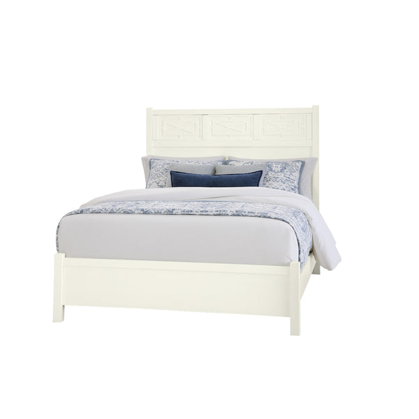  Vaughan-Bassett Tide & Timber 834 King Fretwork Bed - White Maple IMAGE 1