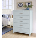  Vaughan-Bassett Tide & Timber 835-115 5 Drawer Chest - Blue Maple IMAGE 3