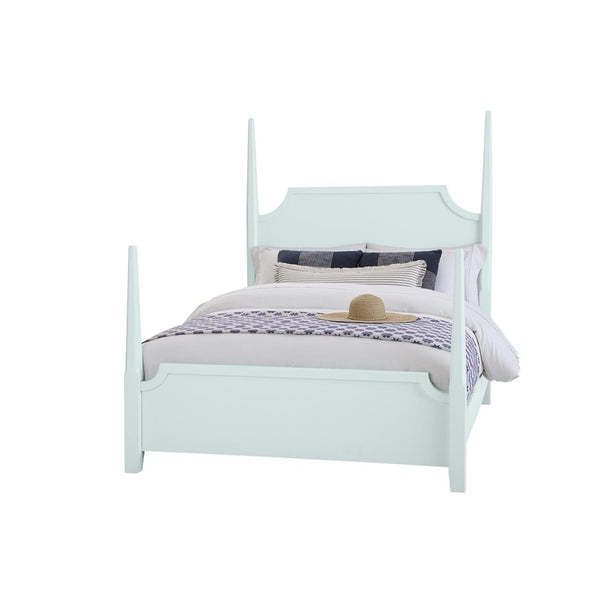  Vaughan-Bassett Tide & Timber 835 Queen Pencil Poster Bed - Blue Maple IMAGE 1