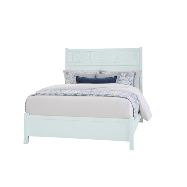  Vaughan-Bassett Tide & Timber 835 King Fretwork Bed - Blue Maple IMAGE 1