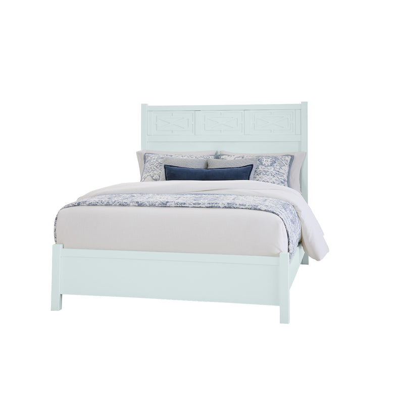  Vaughan-Bassett Tide & Timber 835 King Fretwork Bed - Blue Maple IMAGE 1