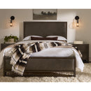  Vaughan-Bassett Lodge & Loft 840 King Sedona Brown Upholstered Bed - Dark Oak IMAGE 3