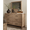  Vaughan-Bassett Lodge & Loft 842-002 6 Drawer Dresser - Blond Oak IMAGE 1