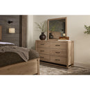  Vaughan-Bassett Lodge & Loft 842-446 Landscape Mirror - Blond Oak IMAGE 6