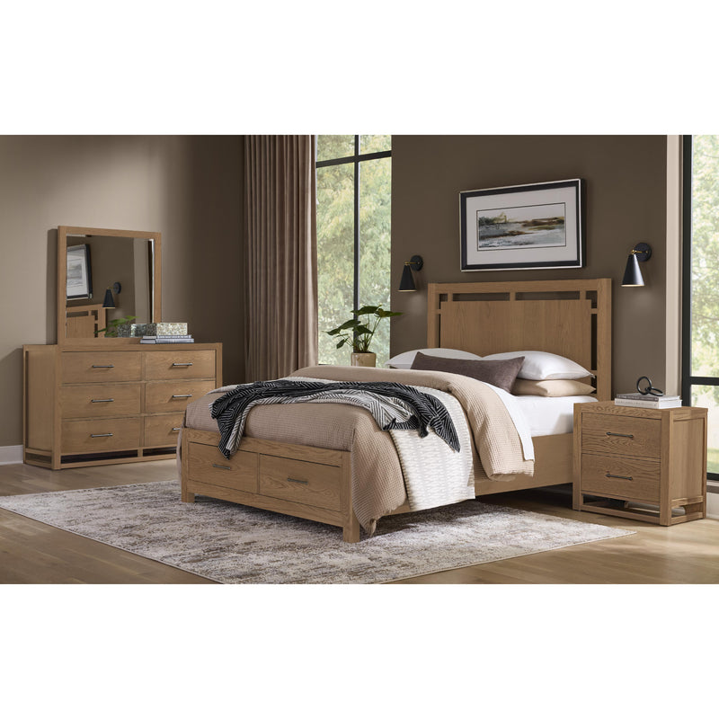  Vaughan-Bassett Lodge & Loft 842-227 2 Drawer Nightstand - Blond Oak IMAGE 2