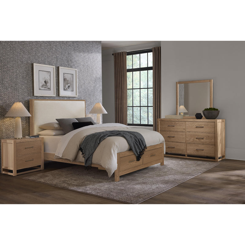  Vaughan-Bassett Lodge & Loft 842-227 2 Drawer Nightstand - Blond Oak IMAGE 4
