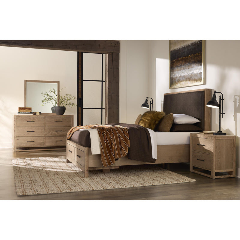 Vaughan-Bassett Lodge & Loft 842-227 2 Drawer Nightstand - Blond Oak IMAGE 5