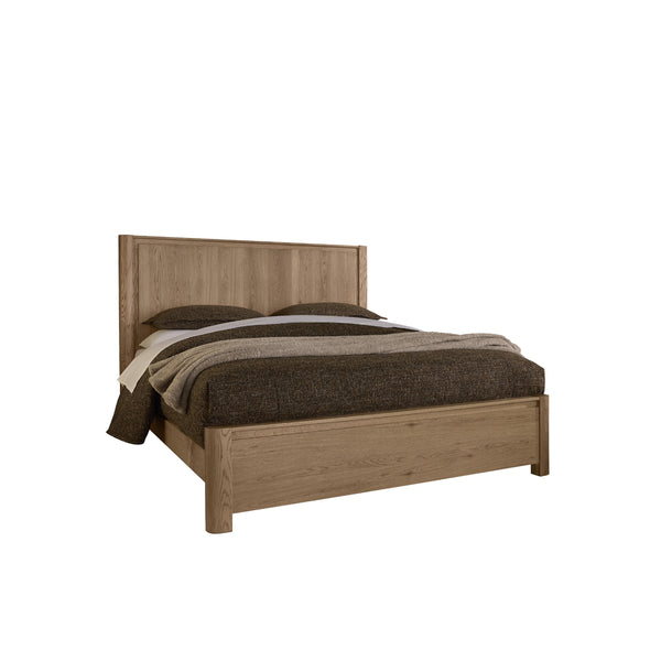 Vaughan-Bassett Lodge & Loft 842 Queen Radius Poster Bed - Blond Oak IMAGE 1