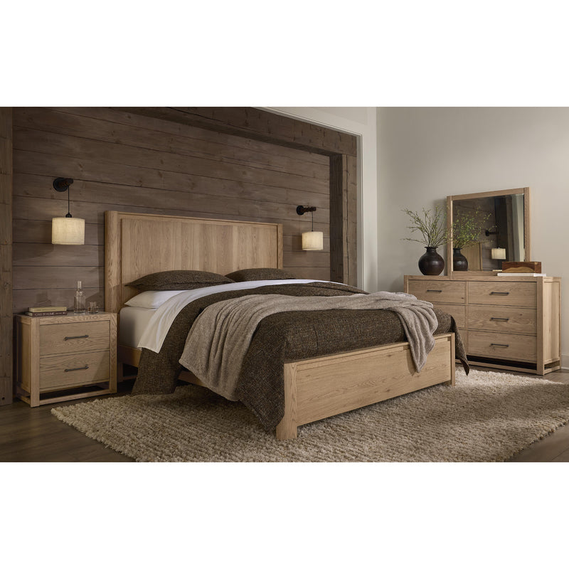  Vaughan-Bassett Lodge & Loft 842 Queen Radius Poster Bed - Blond Oak IMAGE 3