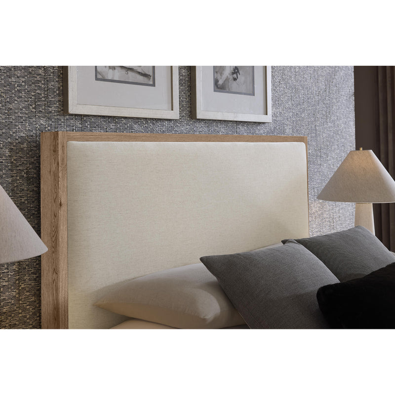  Vaughan-Bassett Lodge & Loft 842 King Ivory Cream Upholstered Storage Bed - Blond Oak IMAGE 6