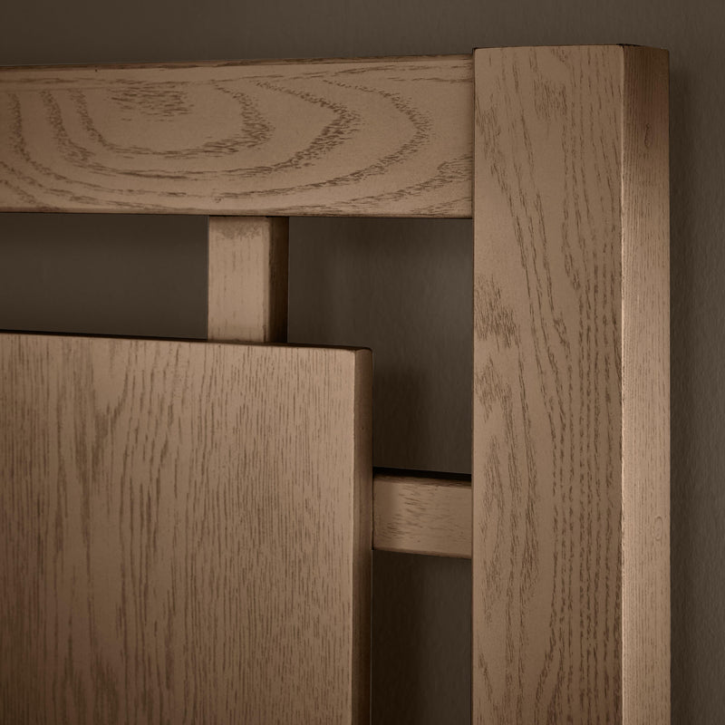 Vaughan-Bassett Lodge & Loft 842 King Floating Panel Bed - Blond Oak IMAGE 4