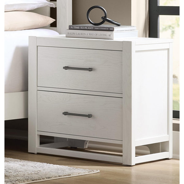  Vaughan-Bassett Lodge & Loft 844-227 2 Drawer Nightstand - Soft White IMAGE 1