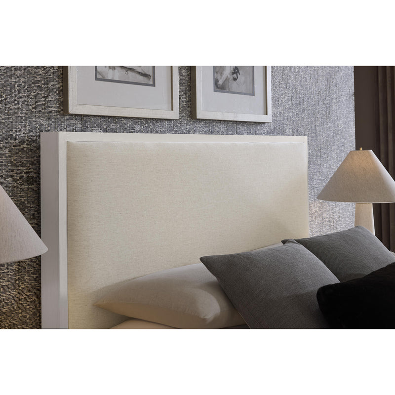  Vaughan-Bassett Lodge & Loft 844 Queen Ivory Cream Upholstered Storage Bed - Soft White IMAGE 2