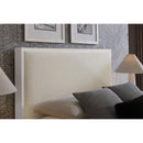  Vaughan-Bassett Lodge & Loft 844 Queen Ivory Cream Upholstered Bed - Soft White IMAGE 2