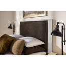  Vaughan-Bassett Lodge & Loft 844 Queen Sedona Brown Upholstered Bed - Soft White IMAGE 2