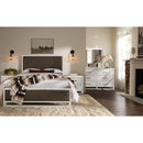  Vaughan-Bassett Lodge & Loft 844 Queen Sedona Brown Upholstered Bed - Soft White IMAGE 4