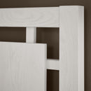  Vaughan-Bassett Lodge & Loft 844 Queen Floating Panel Bed with Footboard Storage - Soft White IMAGE 5