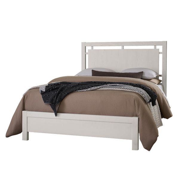  Vaughan-Bassett Lodge & Loft 844 King Floating Panel Bed - Soft White IMAGE 1