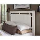  Vaughan-Bassett Lodge & Loft 844 King Floating Panel Bed - Soft White IMAGE 2