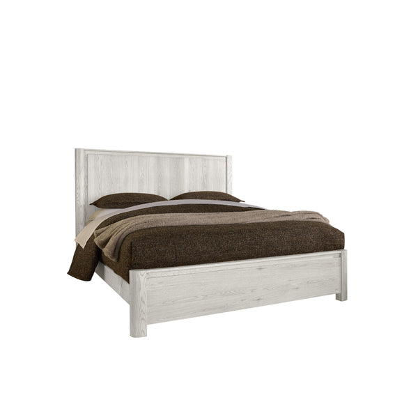  Vaughan-Bassett Lodge & Loft 844 King Radius Poster Bed - Soft White IMAGE 1