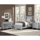  Vaughan-Bassett Bonanza BB26 Twin Blue Upholstered Storage Bed - Grey IMAGE 4