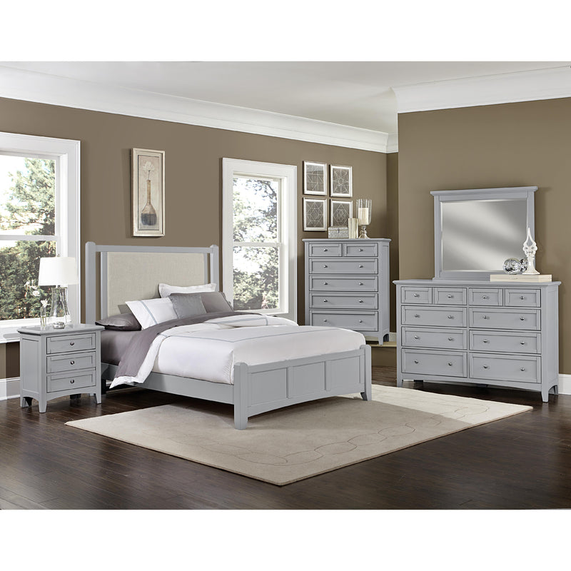 Vaughan-Bassett Bonanza BB26 Queen Grey Upholstered Bed - Grey IMAGE 3
