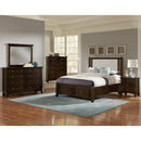  Vaughan-Bassett Bonanza BB27 Full Grey Upholstered Storage Bed - Merlot IMAGE 4