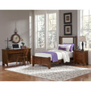  Vaughan-Bassett Bonanza BB28 Twin Linen Upholstered Bed - Cherry IMAGE 3