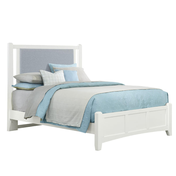  Vaughan-Bassett Bonanza BB29 Queen Blue Upholstered Bed - White IMAGE 1