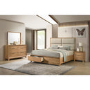  Crown Mark Florian Queen Upholstered Platform Bed with Storage B6572-Q-HB/B6572-Q-FBD/B6572-KQ-RAIL IMAGE 5