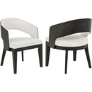  Coaster Furniture Leandro 115393 Set of 2 Upholstered Dining Arm Chair - Cream IMAGE 1