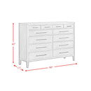  Elements International Versailles Contemporary B-3690-8-DR2 12-Drawer Dresser IMAGE 8