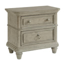  Elements International Whit-Ash B-11360-3-NS 2-Drawer Nightstand IMAGE 1
