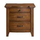  Elements International Gage B-15580-5-NS 3-Drawer Nightstand IMAGE 2