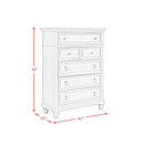  Elements International Whit-Ash B-11360-3-CH1 5-Drawer Chest IMAGE 11