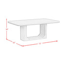  Elements International Rosalie D-16860-6-DT 72" Rectangular Dining Table IMAGE 8