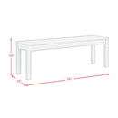  Elements International Eleanor D-6460-3-BN Dining Bench IMAGE 7
