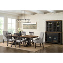  Elements International Montrose D-16670-8-HC Dining Host Chair IMAGE 3