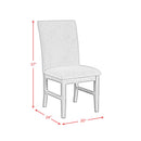  Elements International Santa Barbara D-16550-5-SCA Dining Side Chair IMAGE 12