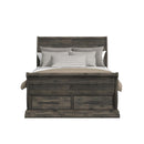  Elements International Park Ridge B-13130-8-FSLB Full Sleigh Storage Bed IMAGE 2