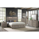  Elements International Kelis B-9770-3-KBL King Panel Bed IMAGE 3