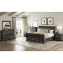  Elements International Park Ridge B-13130-8-KSLB King Sleigh Storage Bed IMAGE 4