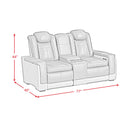  Elements International Lantana U-13660-10562-285PP Power Motion Loveseat IMAGE 8