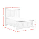  Elements International Farmington B-9890-7-QB Queen Panel Bed IMAGE 9