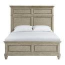  Elements International Whit-Ash B-11360-3-QB Queen Panel Bed IMAGE 2