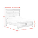  Elements International Whit-Ash B-11360-3-QB Queen Panel Bed IMAGE 9