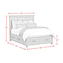  Elements International Canterbury B-13030-3-QSB Queen Storage Bed IMAGE 10