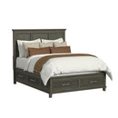  Elements International Canterbury B-13030-3-QSB Queen Storage Bed IMAGE 1