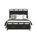  Elements International Ridgemont B-14440-8W-QSB Queen Storage Bed IMAGE 2