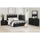  Elements International Ridgemont B-14440-8W-QSB Queen Storage Bed IMAGE 4